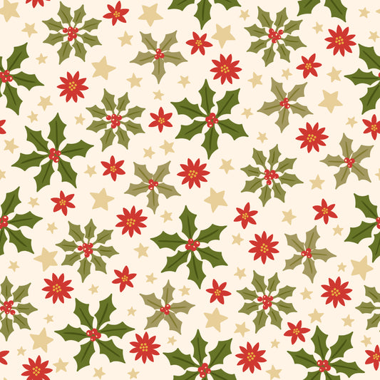 Christmas Holly Faux Leather Roll, Sheets, and Bullet