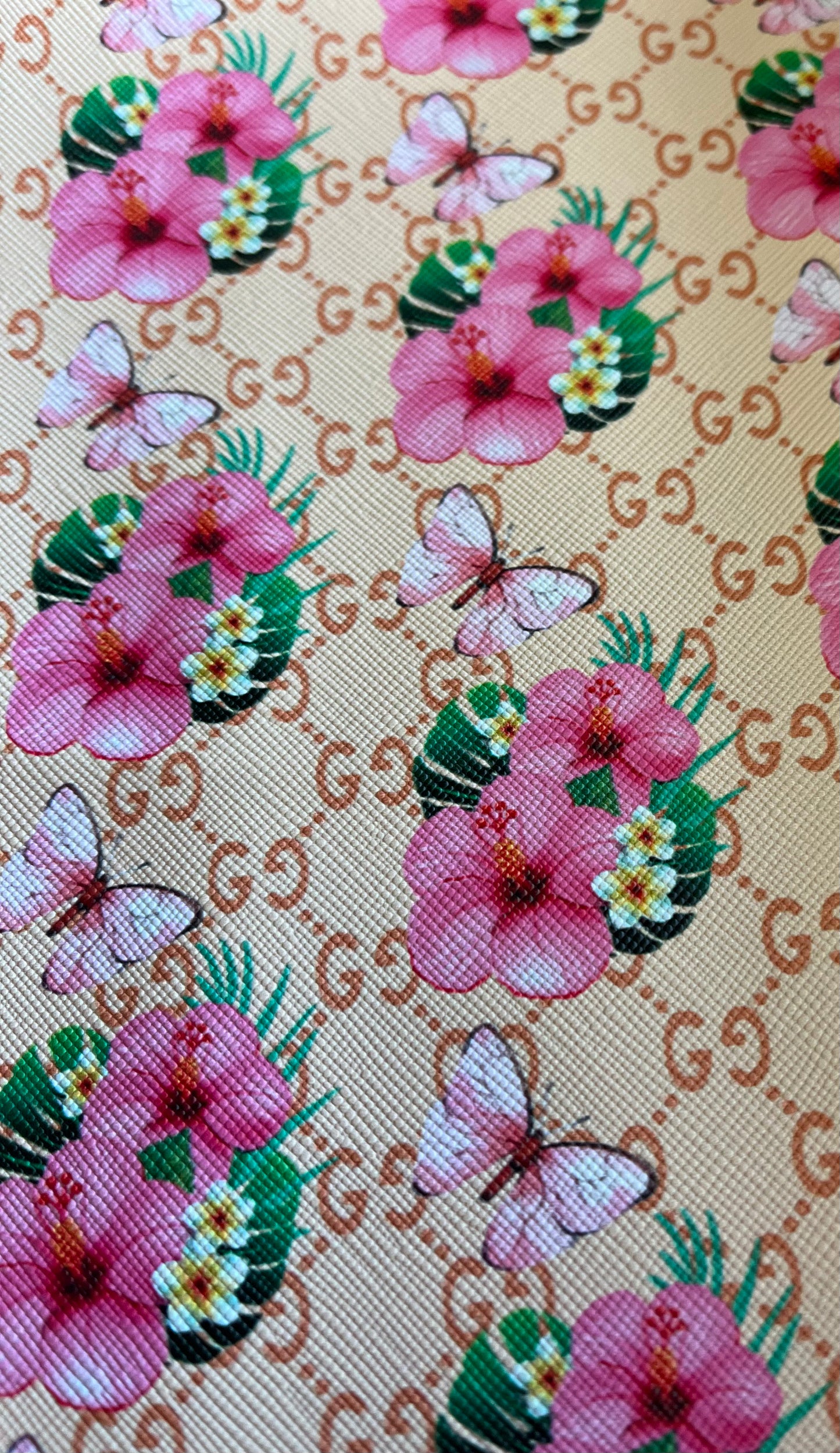 Tropical GG Print Faux Leather Roll, Sheets, and Bullet