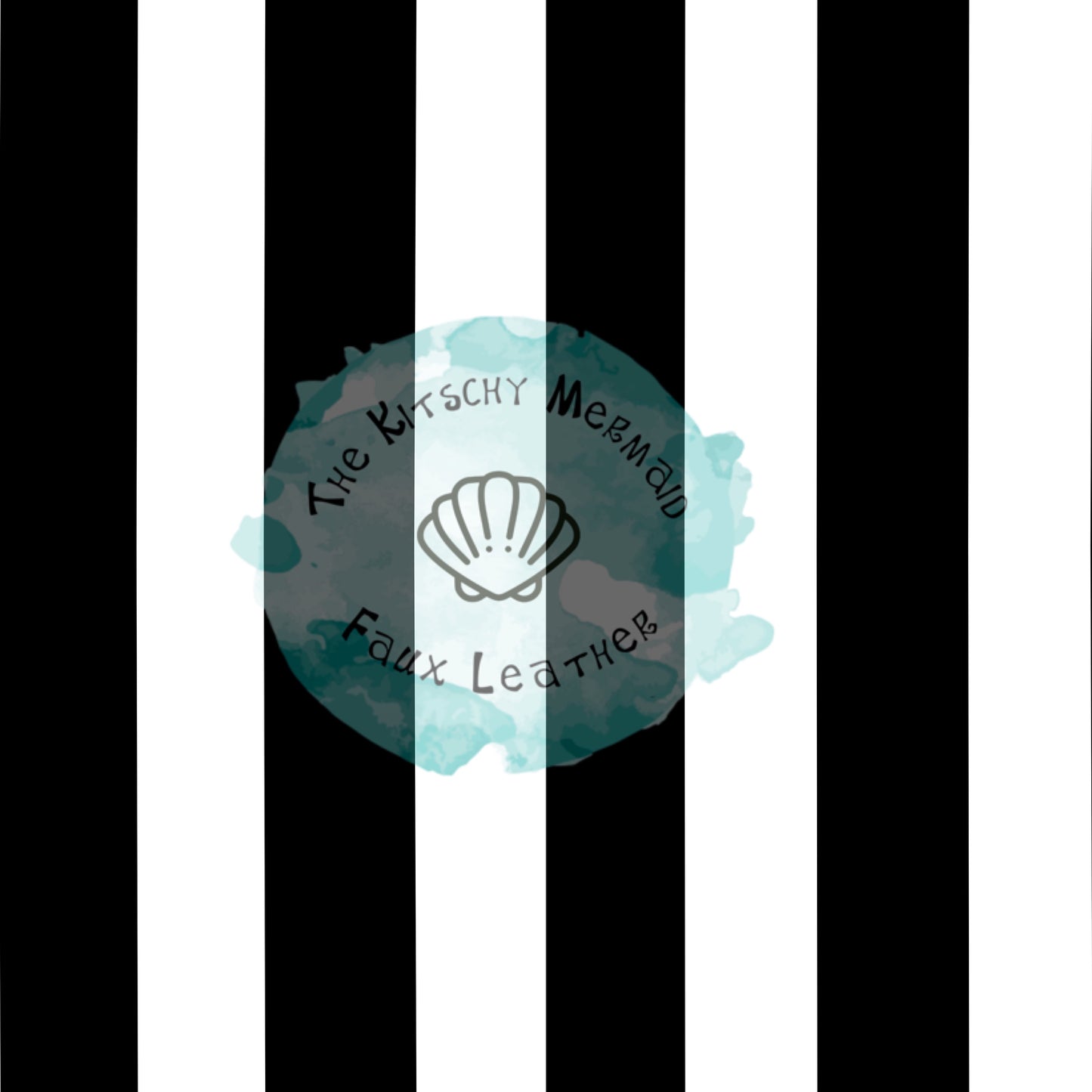 Black and White Stripes Faux Leather Roll, Sheets, and Bullet