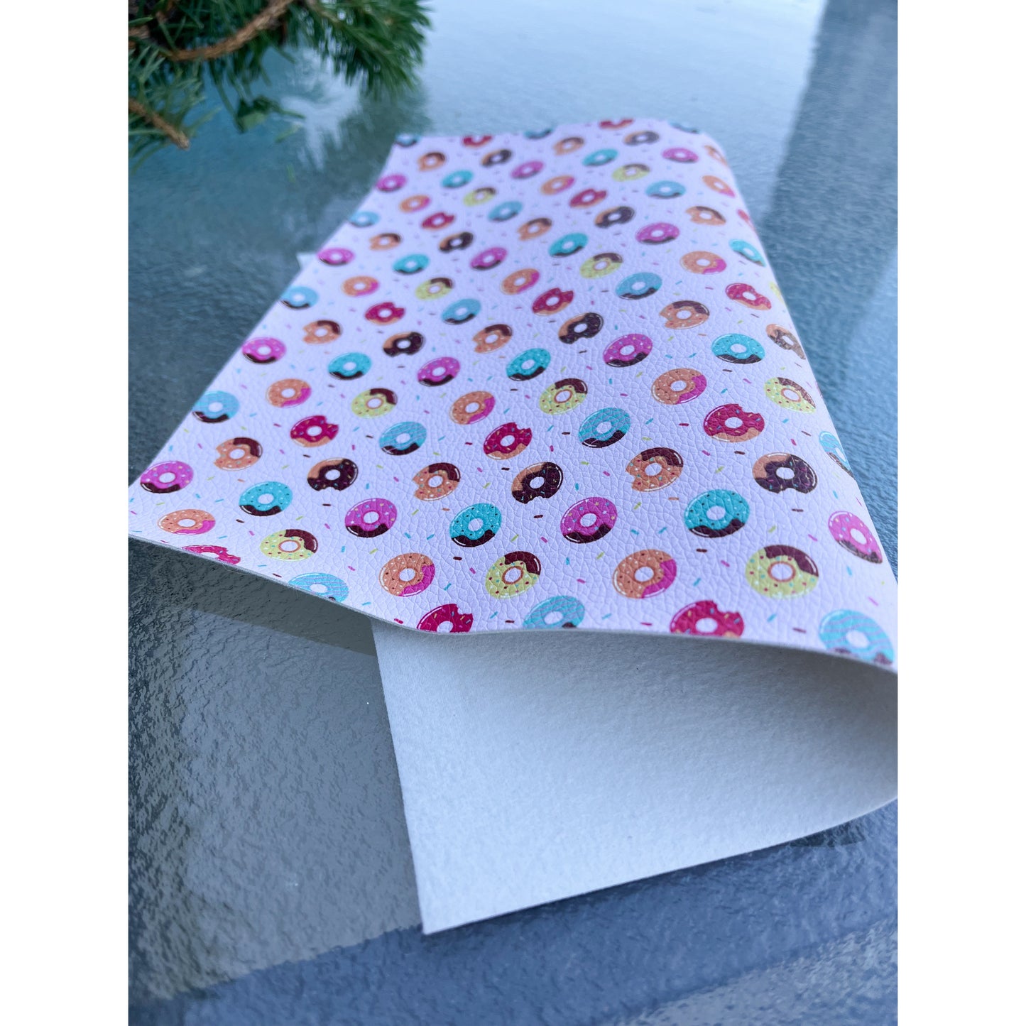 RTS Donuts Faux Leather Pebbled Sheets