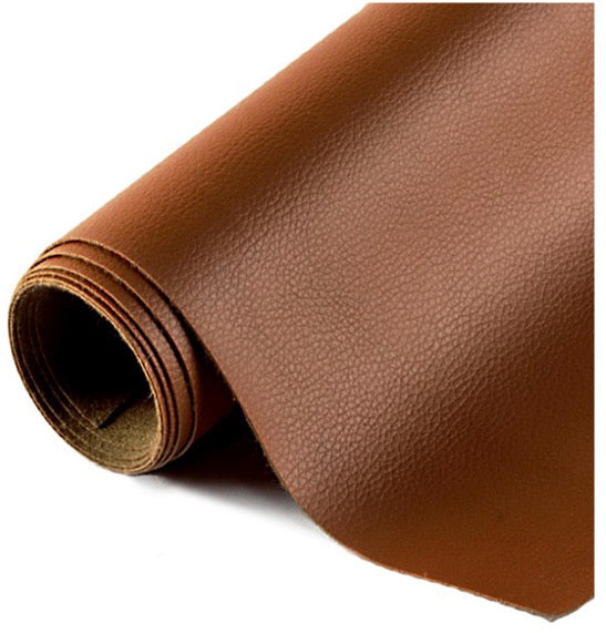 Solid Brown Faux Leather Rolls and Yards