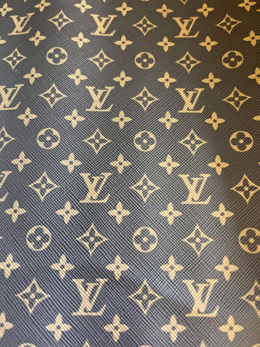 LV Print Faux Leather Roll, Sheets, and Bullet