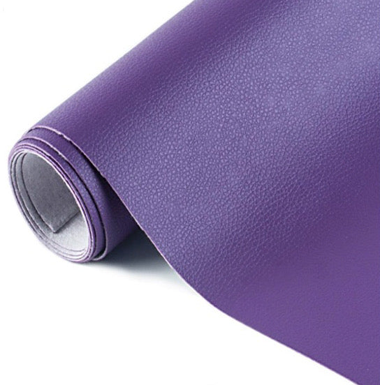 Solid Purple Faux Leather Rolls and Yards