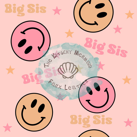 Big Sis Smileys Faux Leather Roll, Sheets, and Bullet