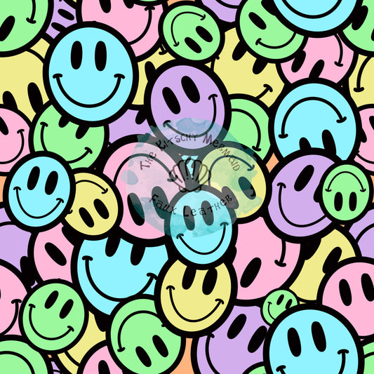 Rainbow Smileys Faux Leather Roll, Sheets, and Bullet