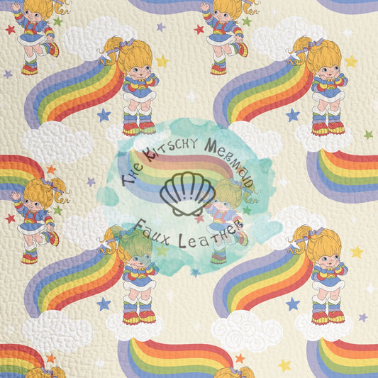 Rainbow Girl 2 Character Faux Leather Roll, Sheets, and Bullet