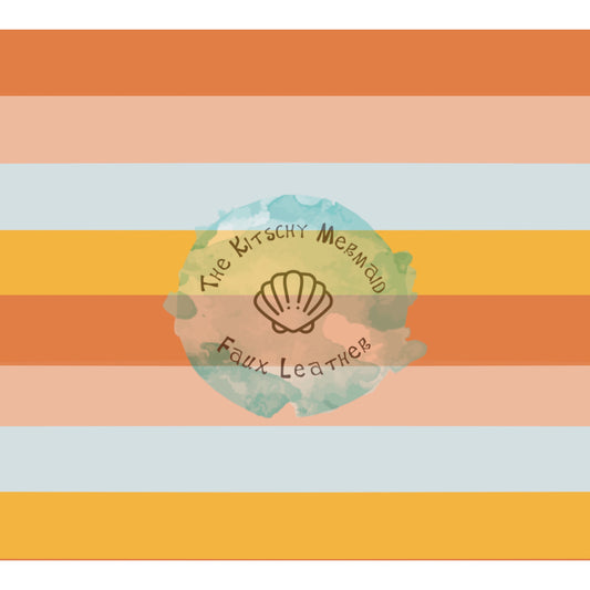 Boho Suns Coordinating Stripes Faux Leather Roll, Sheets, and Bullet