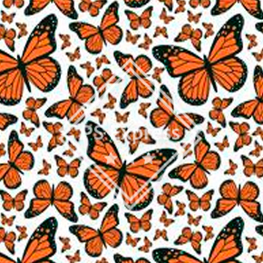 Monarch Butterflies Faux Leather Roll, Sheets, and Bullet