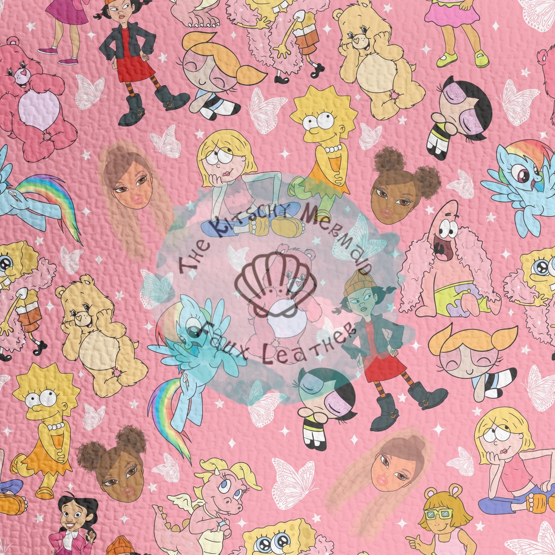 Cartoon Character Faux Leather Roll, Sheets, and Bullet – The Kitschy ...