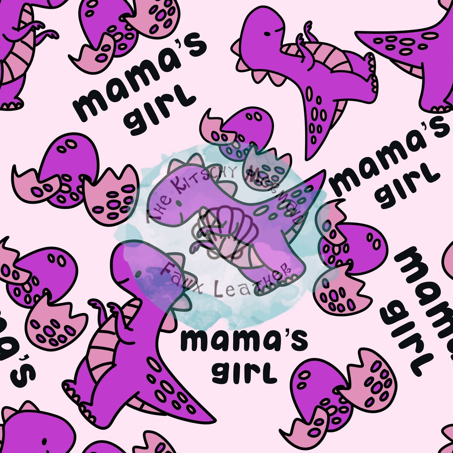 Mama’s Girl Dinos Faux Leather Roll, Sheets, and Bullet