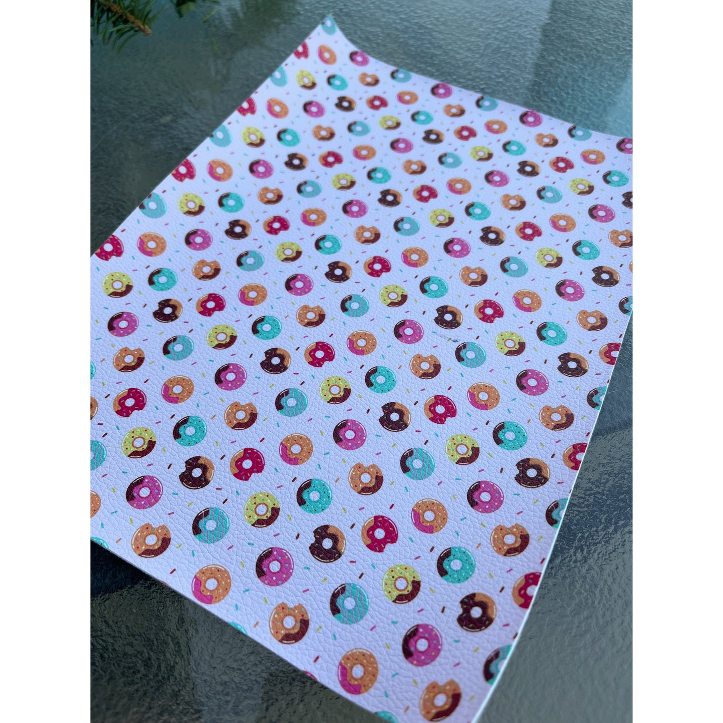 RTS Donuts Faux Leather Pebbled Sheets